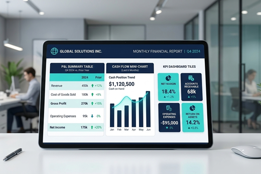 Accounting & Advisory report automation example