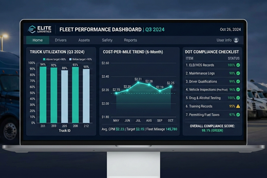 Logistics & Fleet report automation example